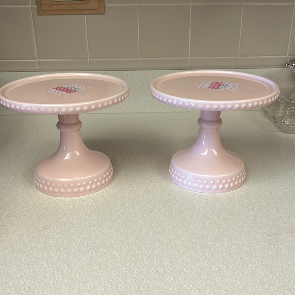 Pastel Pink Cake Stands